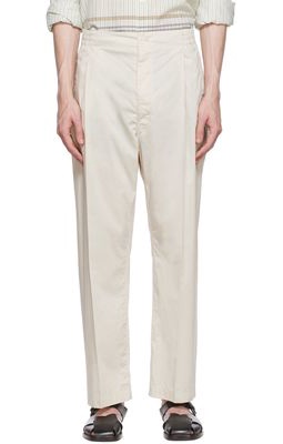 Lemaire Off-White Cotton Trousers
