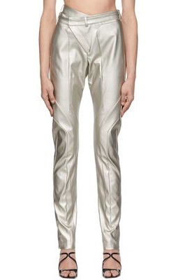 Ottolinger Silver Polyester Trousers