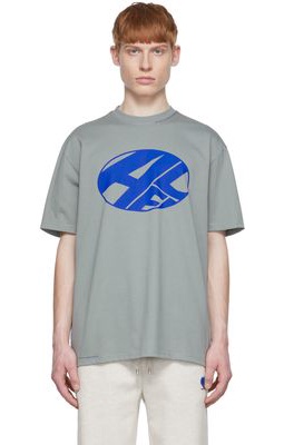 ADER error Grey Distort T-Shirt