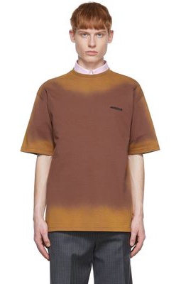 ADER error Brown Border T-Shirt