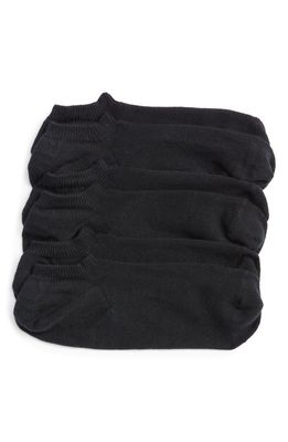 NORDSTROM Men's 3-Pack No-Show Liner Socks in Black