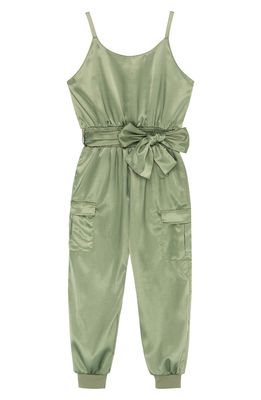 Habitual Kids' Cargo Jumpsuit in Green