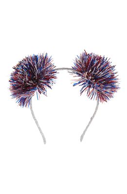 Capelli New York Kids' Tinsel Pompom Headband in Americana