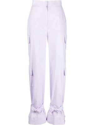 CONCEPTO high-waisted straight trousers - Purple