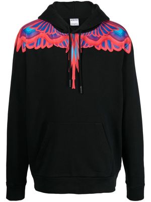 Marcelo Burlon County of Milan Curves Wings-print hoodie - Black