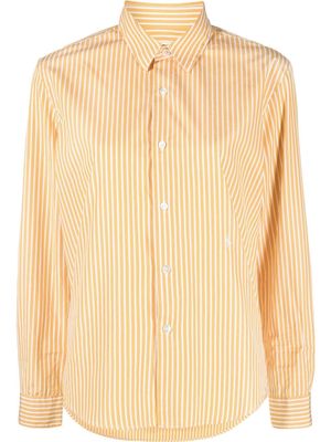 Sporty & Rich striped cotton shirt - Orange