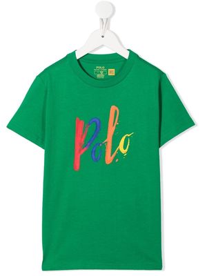 Ralph Lauren Kids logo-print cotton T-shirt - Green