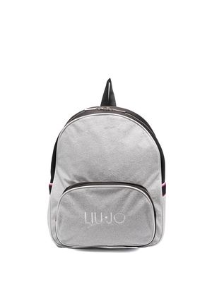 LIU JO logo-print backpack - Black
