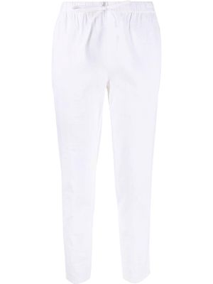 Theory drawstring slim-fit trousers - White