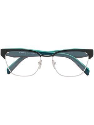 Prada Eyewear rectangle-frame glasses - Silver