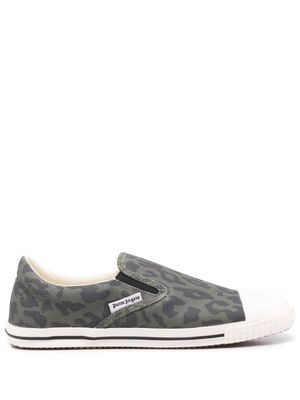Palm Angels Square vulcanized slip-on sneakers - Green