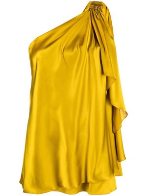 Gianluca Capannolo Bianca one-shoulder blouse - Yellow