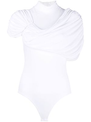 Viktor & Rolf draped asymmetric bodysuit - White