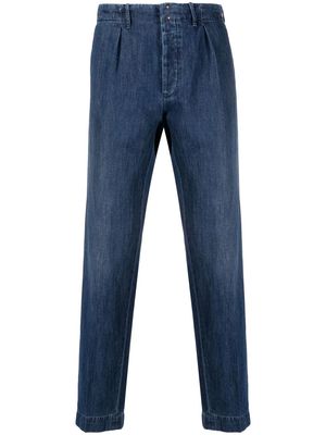 Incotex pleated tapered-leg jeans - Blue