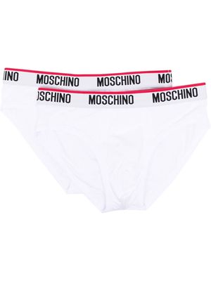 Moschino logo-waistband boxer pack - White