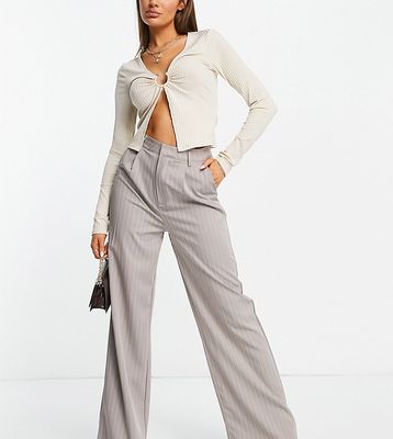 Missguided tailored wide leg pants in gray - part of a set