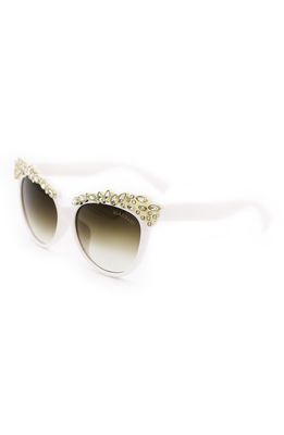 GlamBaby Valentina Cat Eye Sunglasses in White