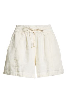 Apiece Apart Women's Trail Tie Waist Linen Shorts in Cream