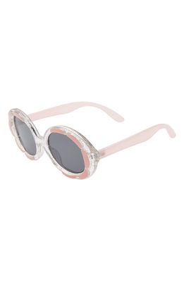 GlamBaby Maddy 47mm Round Sunglasses in Light Pink