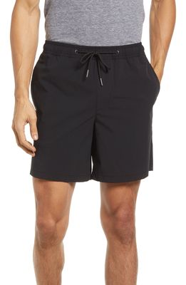 NORDSTROM Stretch Ripstop Shorts in Black