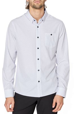 7 Diamonds Unified Button-Up Shirt in White