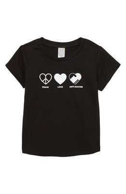 Typical Black Tees Kids' Peace Love Anti-Racism Graphic Tee