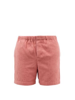 Auralee - Organic Cotton-terry Shorts - Mens - Pink