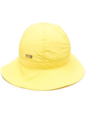Gcds logo-plaque bucket hat - Yellow