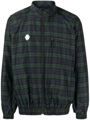 UNDERCOVER check-pattern bomber jacket - Green