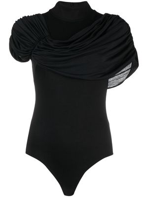 Viktor & Rolf draped asymmetric bodysuit - Black