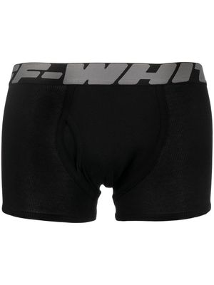 Off-White logo-waistband boxers - Black