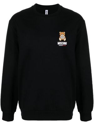 Moschino logo crew-neck sweatshirt - Black