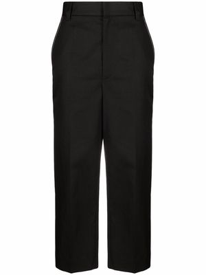 Just Cavalli logo-patch straight-leg trousers - Black