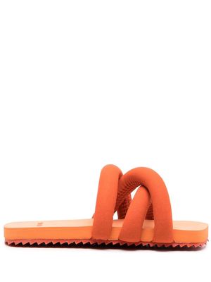 yume yume Tyre open-toe slides - Orange