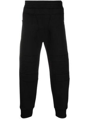 Neil Barrett logo-patch cotton sweatpants - Black