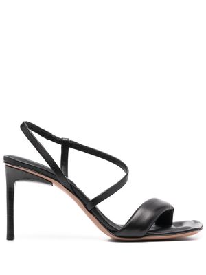 Jacquemus square-toe padded strappy sandals - Black