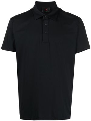 Peuterey short-sleeve fitted polo shirt - Black