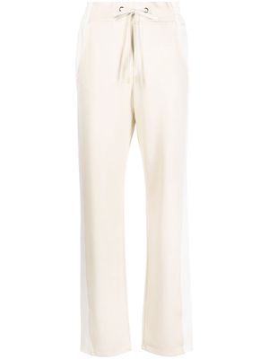 Eleventy high-waist drawstring trousers - White