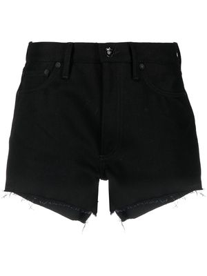 Off-White Diag-stripe denim shorts - Black