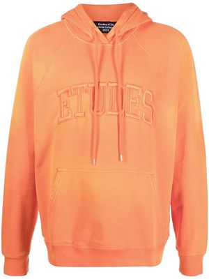 Etudes Racing logo-embroidered hoodie - Orange