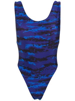 Andrea Bogosian twisted-strap reversible swimsuit - Blue