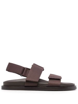 Uma Wang touch-strap open-toe sandals - Brown