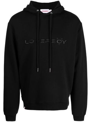 Charles Jeffrey Loverboy logo-print pullover hoodie - Black