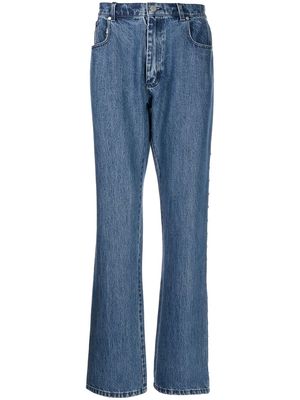 AFB stud-embellished straight-leg jeans - Blue