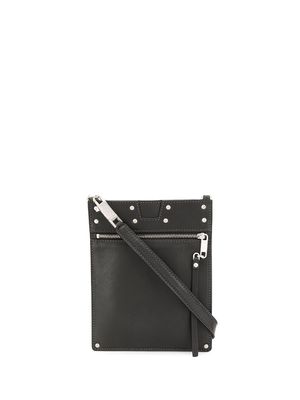 Rick Owens stud-embellished messenger bag - Black