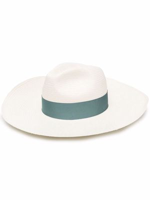 Borsalino Sophie straw sun hat - Neutrals
