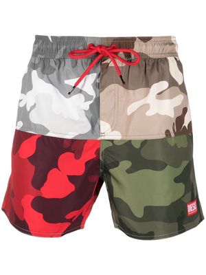Diesel BMBX-CAYBAY-CAMOU swim shorts - Red