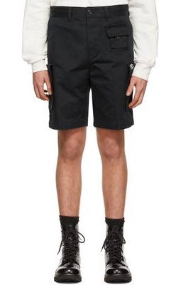 Diesel Black Cotton Shorts