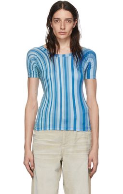 Eytys Blue Leela Stripe T-Shirt