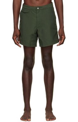 Sunspel Green Recycled Polyester Swim Shorts